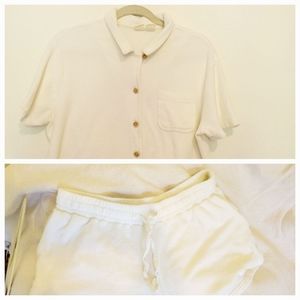 Organic cotton terrycloth short set Gap